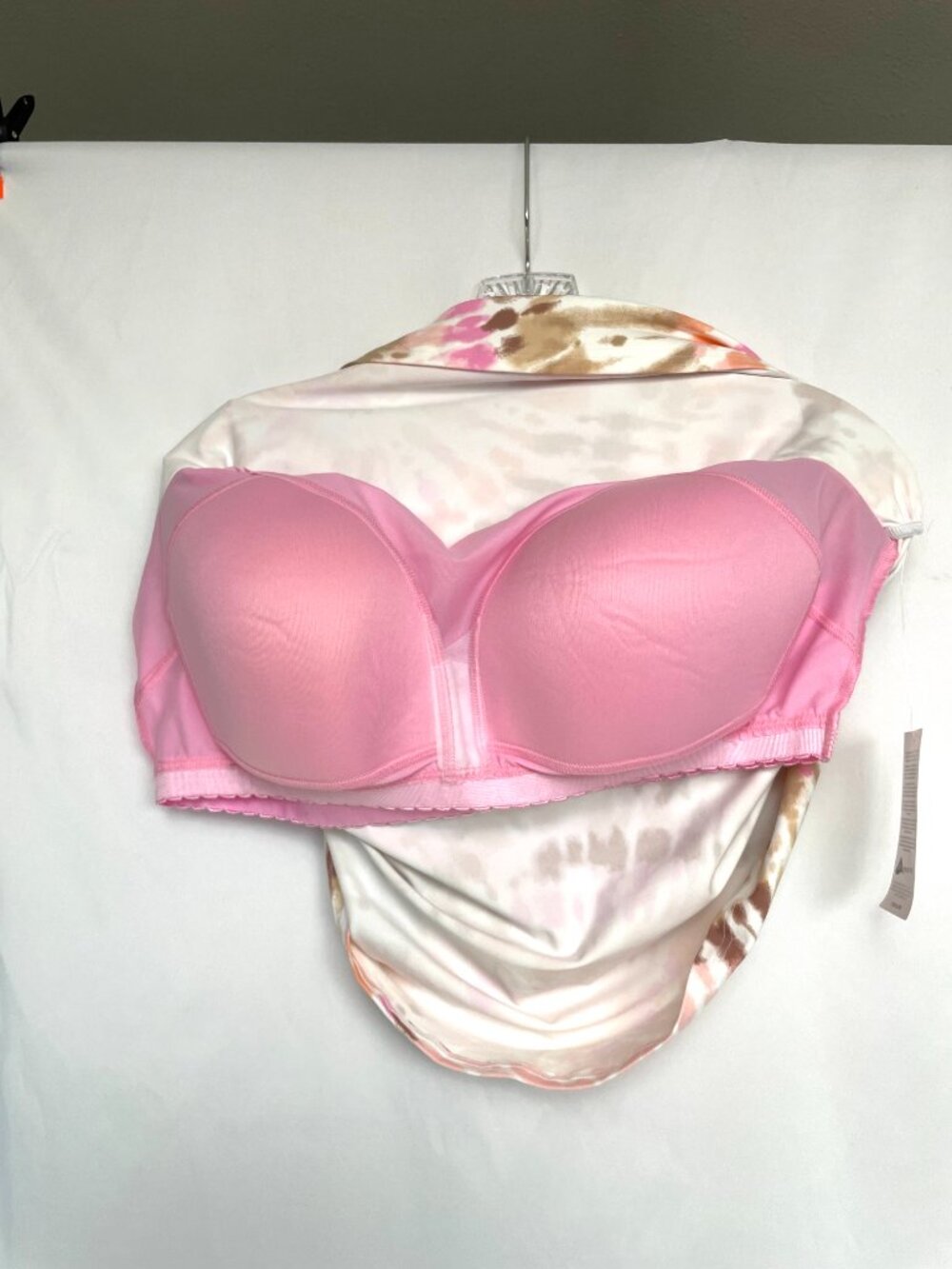 Lands' End Tie Dye Chlorine Resistant High Neck UPF 50 Modest Tankini Top 18W - Picture 4 of 8